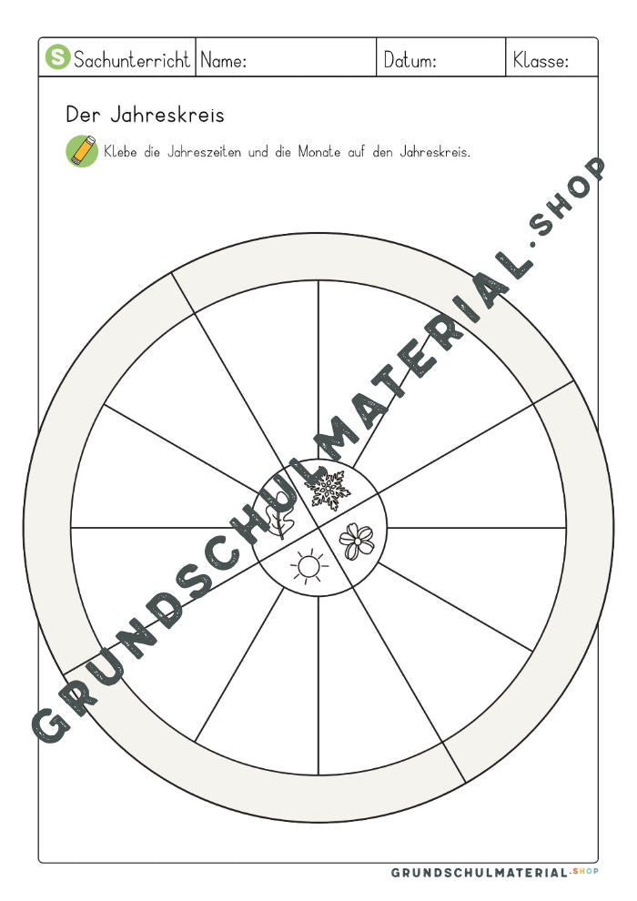 Materialpaket Jahreszeiten Grundschule