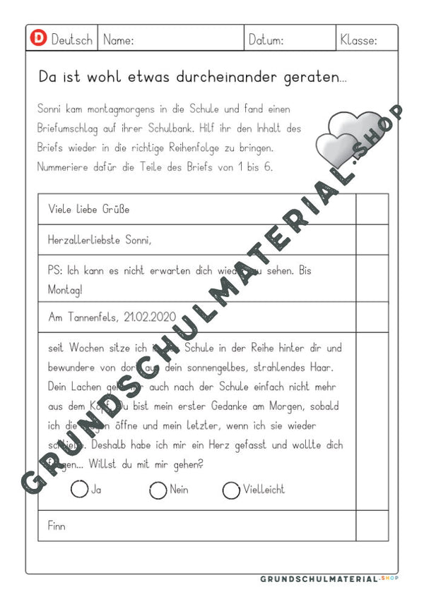 Materialpaket "Ich schreibe einen Brief"