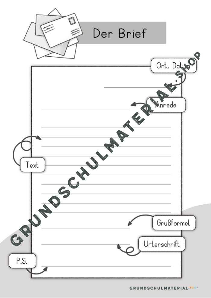 Materialpaket "Ich schreibe einen Brief"