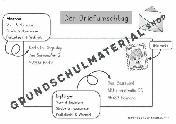 Materialpaket "Ich schreibe einen Brief"