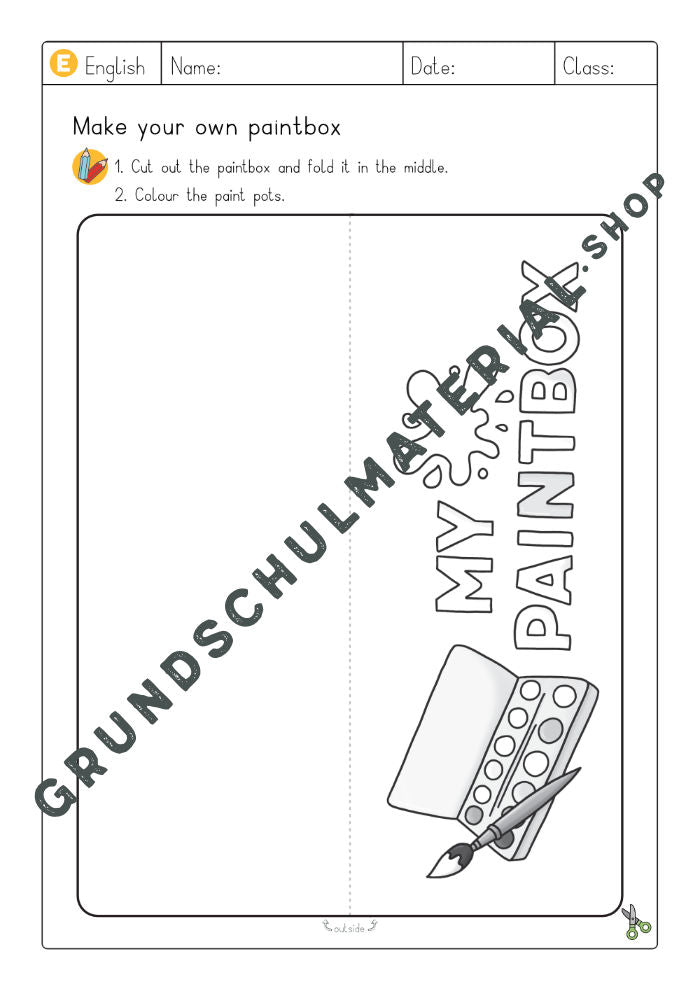 Materialpaket Colours – Farben Englisch Grundschule