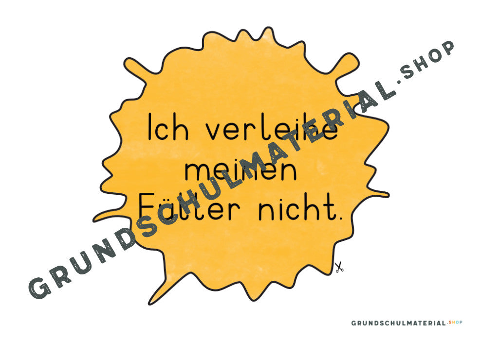 Füller-Regeln Tafelmaterial & Plakate