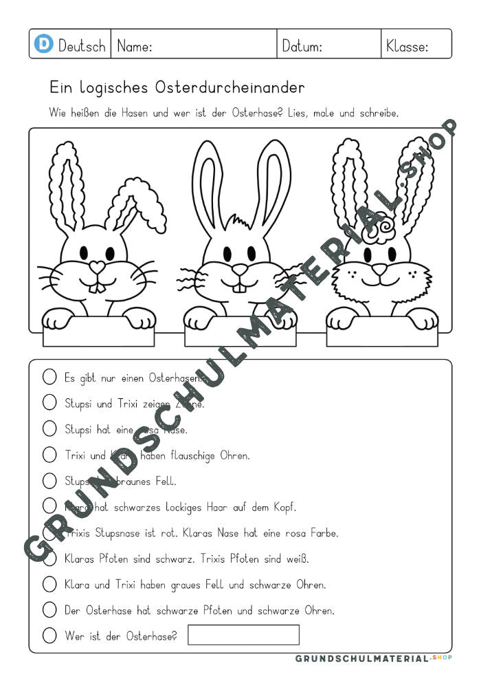 Logicals Ostern - "Ein logisches Osterdurcheiandner"