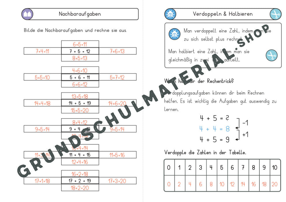 Materialpaket Rechentricks im ZR 20