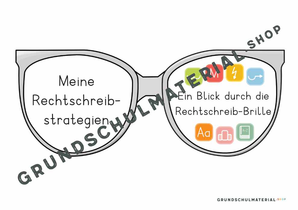 Unterrichtsmaterial "Ein Blick durch die Rechtschreibbrille"
