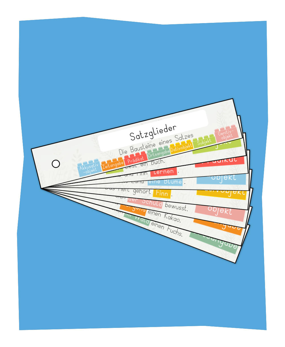 Satzglieder Fächer
