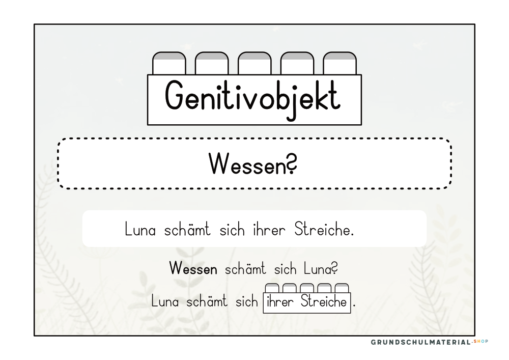 Materialpaket Satzglieder