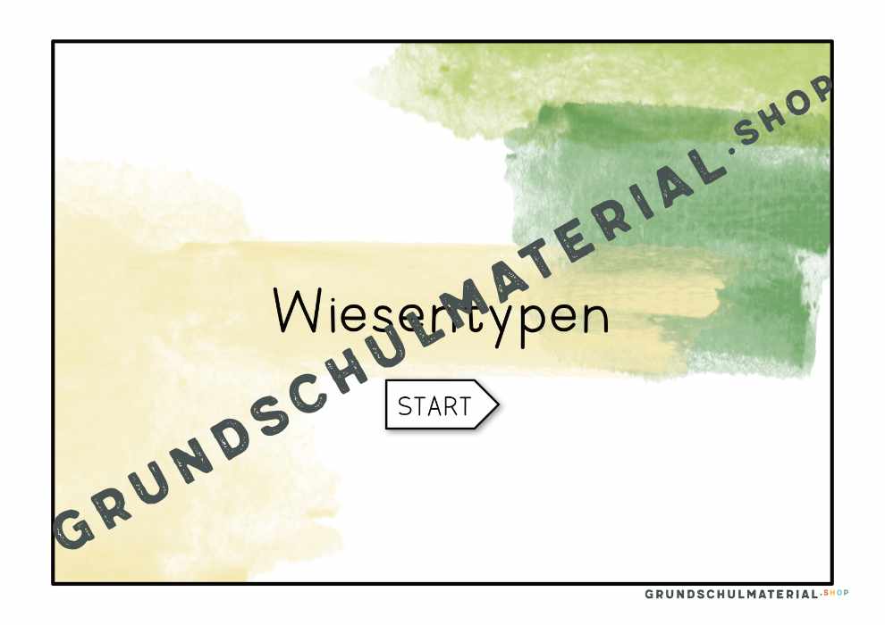 Wiesenarten Wissenskartei & Interaktives PDF