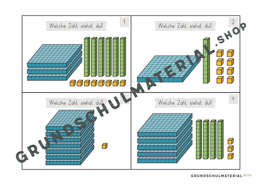 Materialpaket "Einführung in den Zahlenraum 1000"