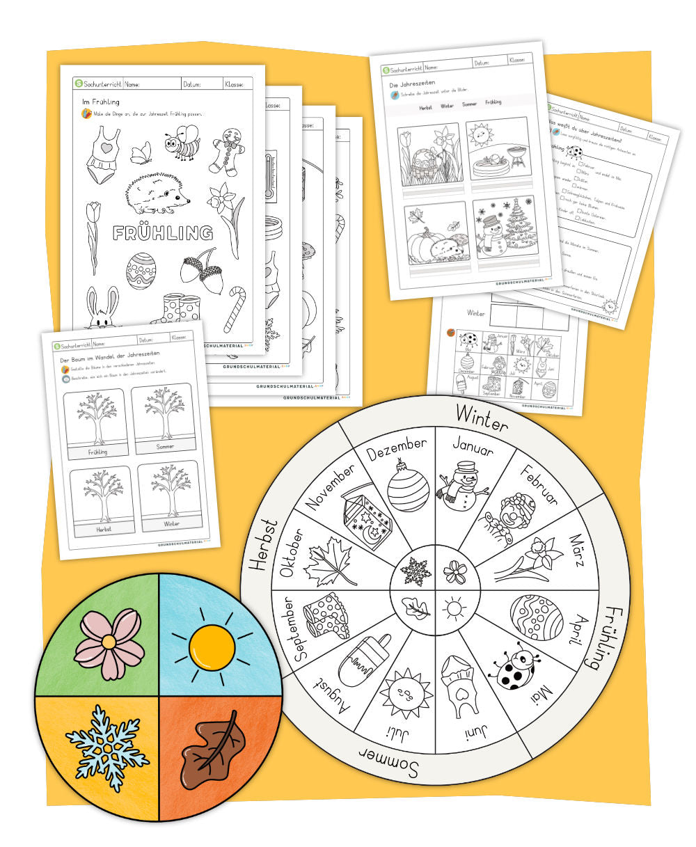 Materialpaket Jahreszeiten Grundschule