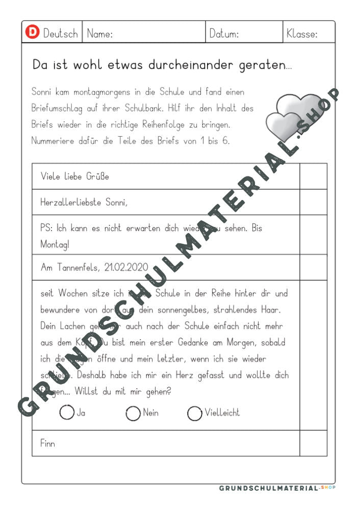 Materialpaket "Ich schreibe einen Brief"