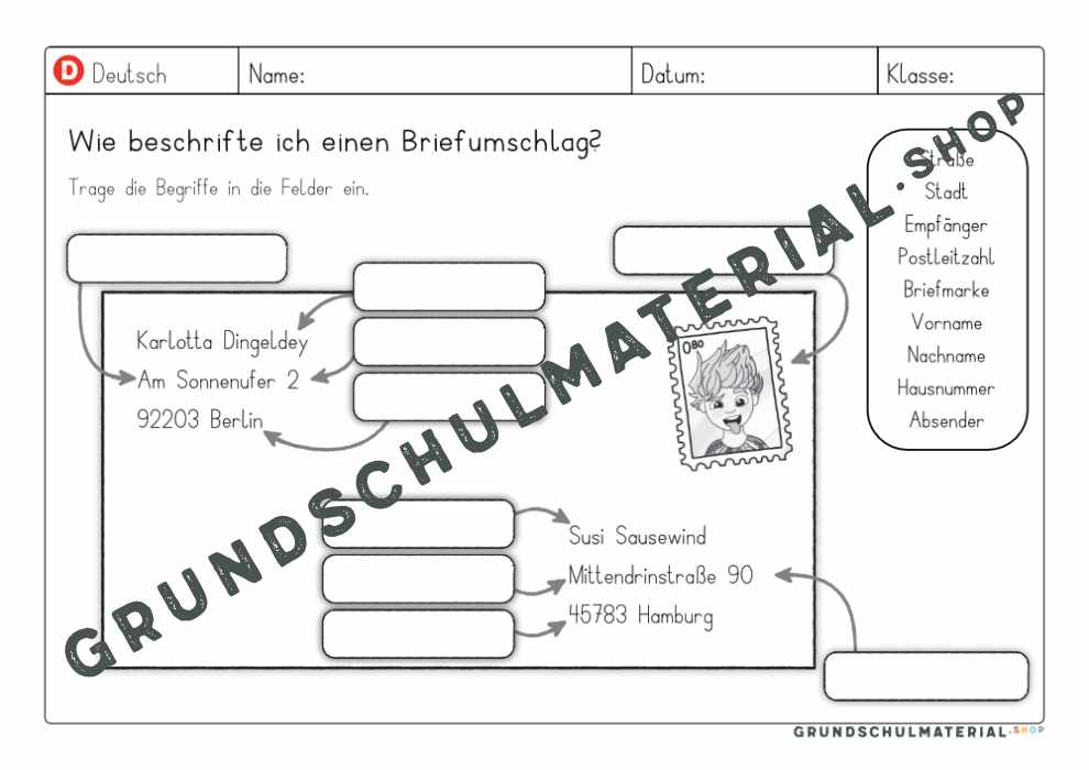 Materialpaket "Ich schreibe einen Brief"