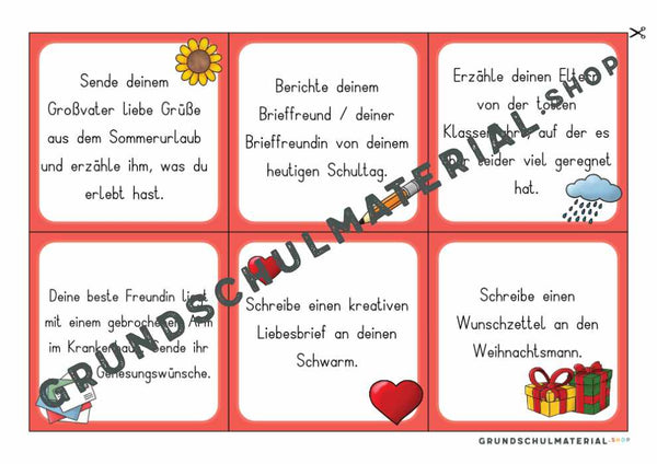 Materialpaket "Ich schreibe einen Brief"