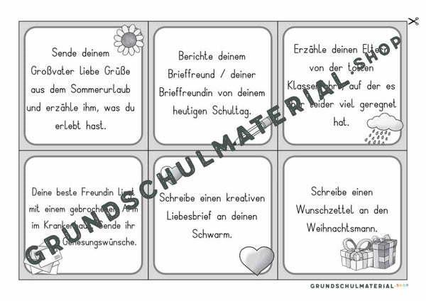 Materialpaket "Ich schreibe einen Brief"