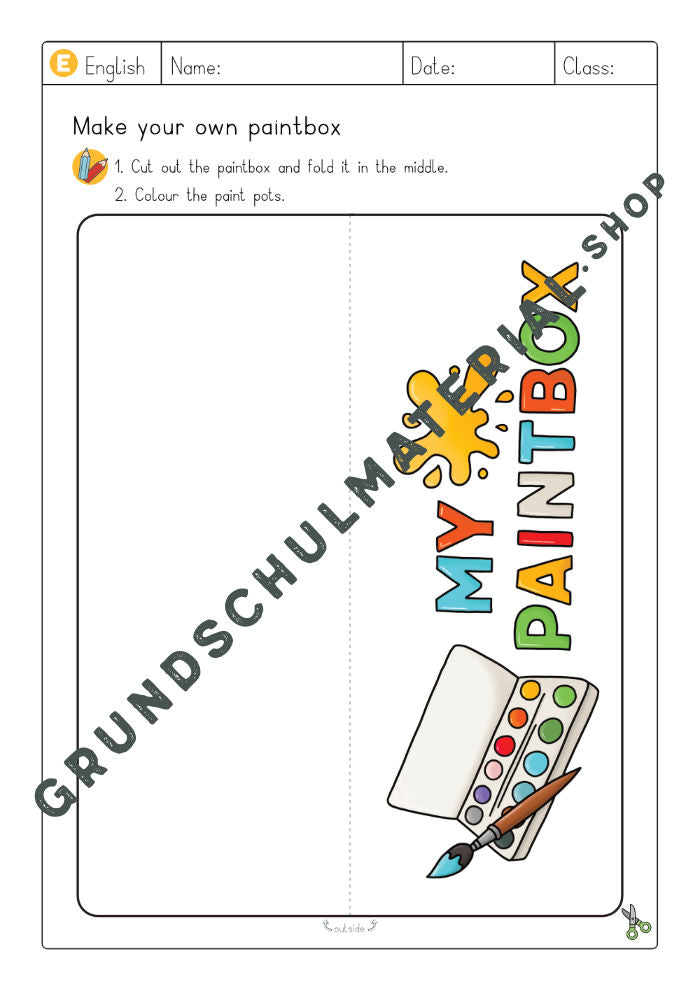 Materialpaket Colours – Farben Englisch Grundschule