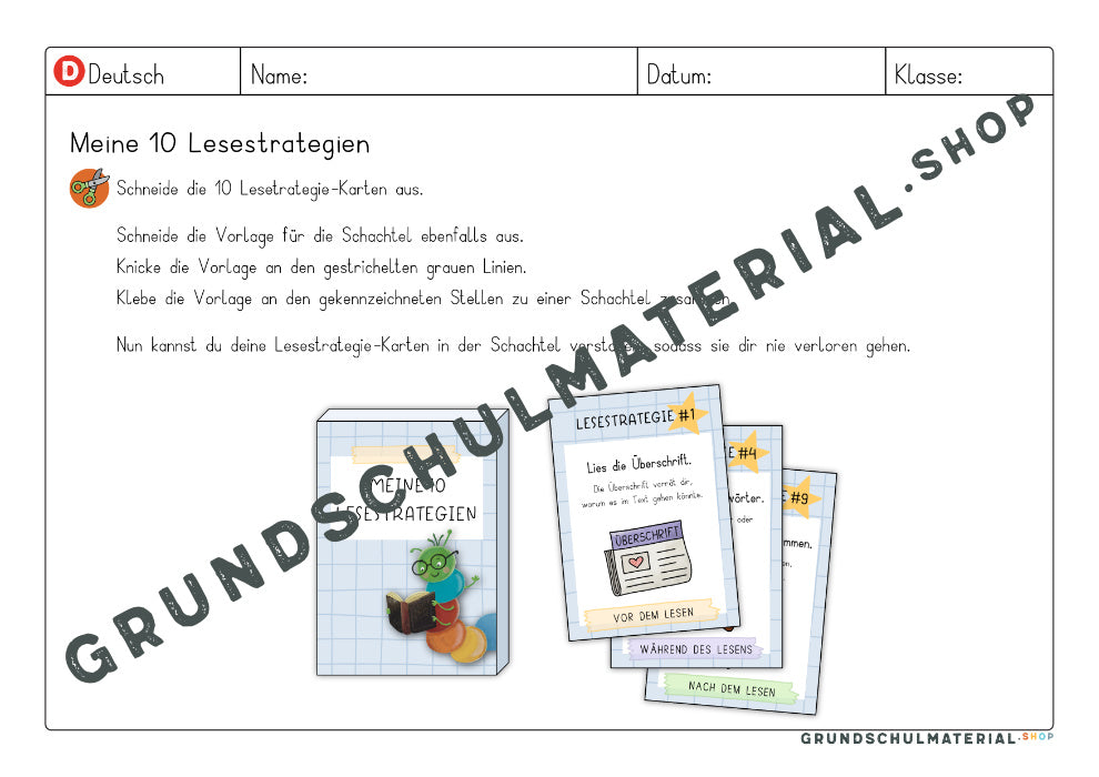 Materialpaket "Lesestrategien"