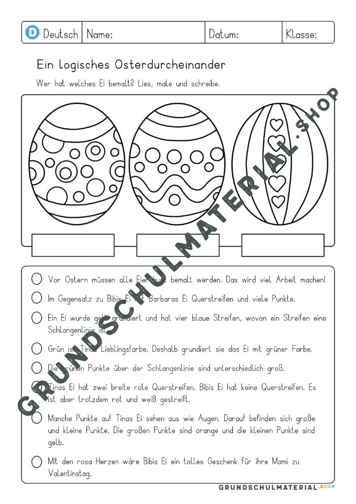 Logicals Ostern - "Ein logisches Osterdurcheiandner"