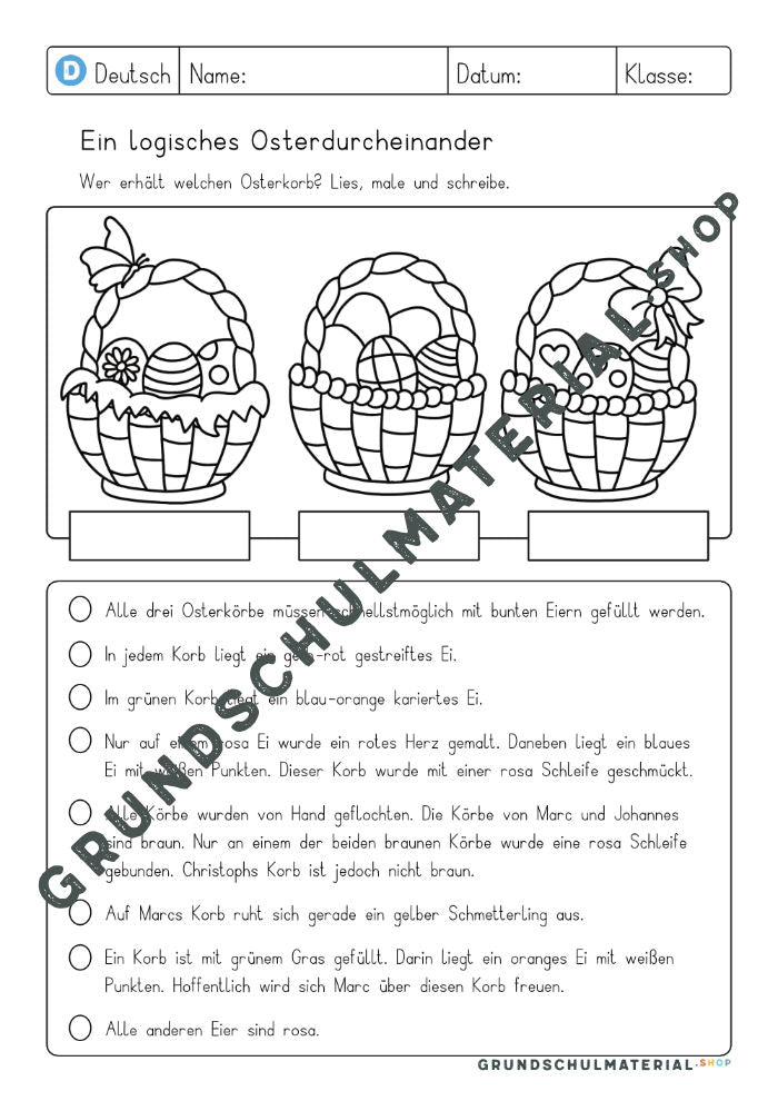 Logicals Ostern - "Ein logisches Osterdurcheiandner"