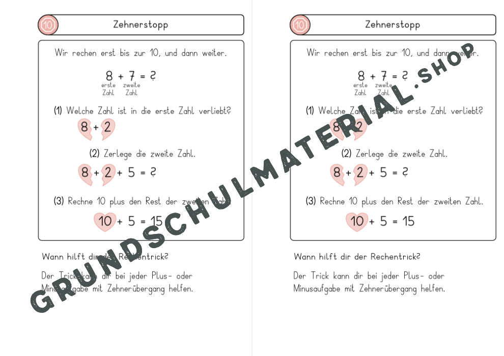 Materialpaket Rechentricks im ZR 20