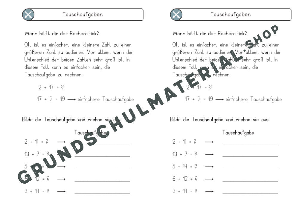Materialpaket Rechentricks im ZR 20