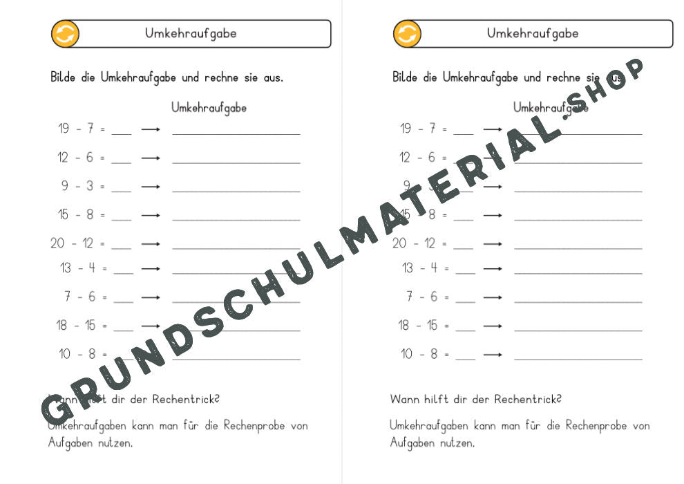 Materialpaket Rechentricks im ZR 20