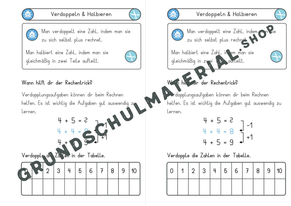 Materialpaket Rechentricks im ZR 20