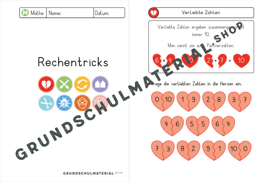 Materialpaket Rechentricks im ZR 20