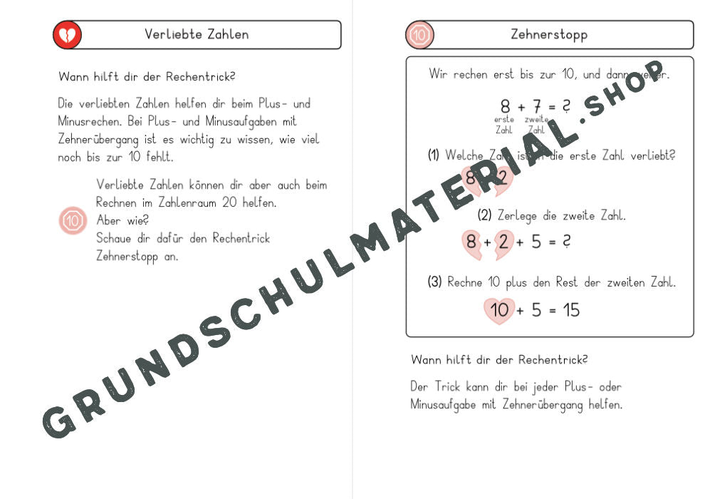 Materialpaket Rechentricks im ZR 20