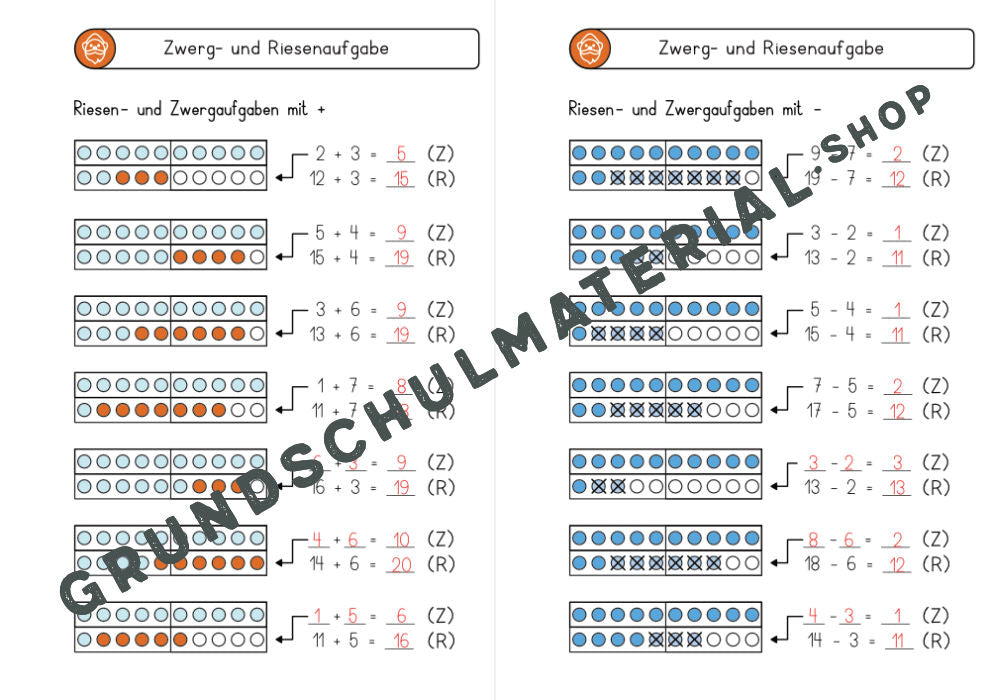 Materialpaket Rechentricks im ZR 20