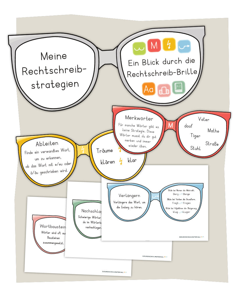Unterrichtsmaterial "Ein Blick durch die Rechtschreibbrille"