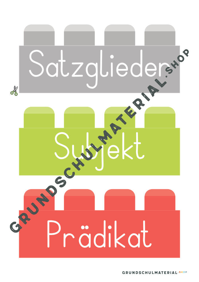 Materialpaket Satzglieder