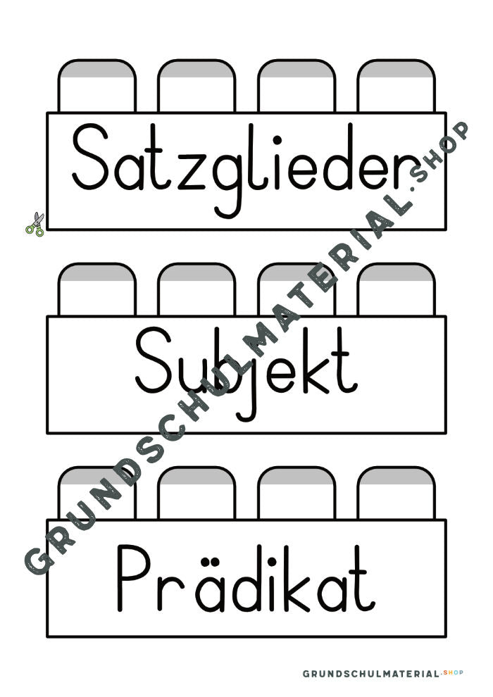 Materialpaket Satzglieder
