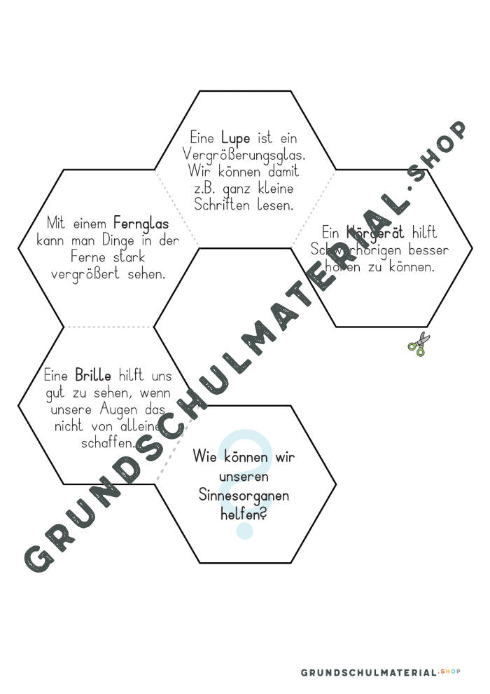 Materialpaket "Meine 5 Sinne"