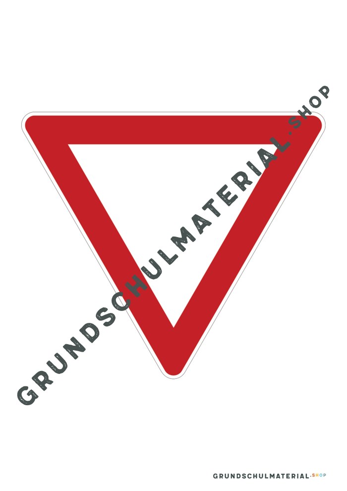 Verkehrszeichen zum Ausdrucken: Vorfahrt gewähren