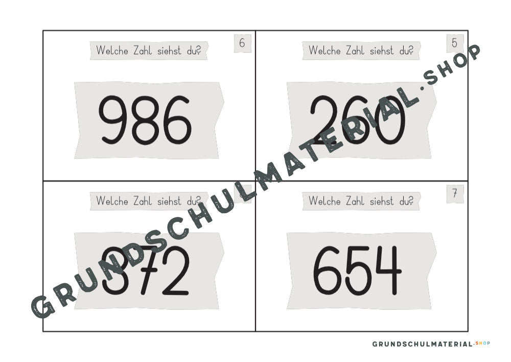 Materialpaket "Einführung in den Zahlenraum 1000"