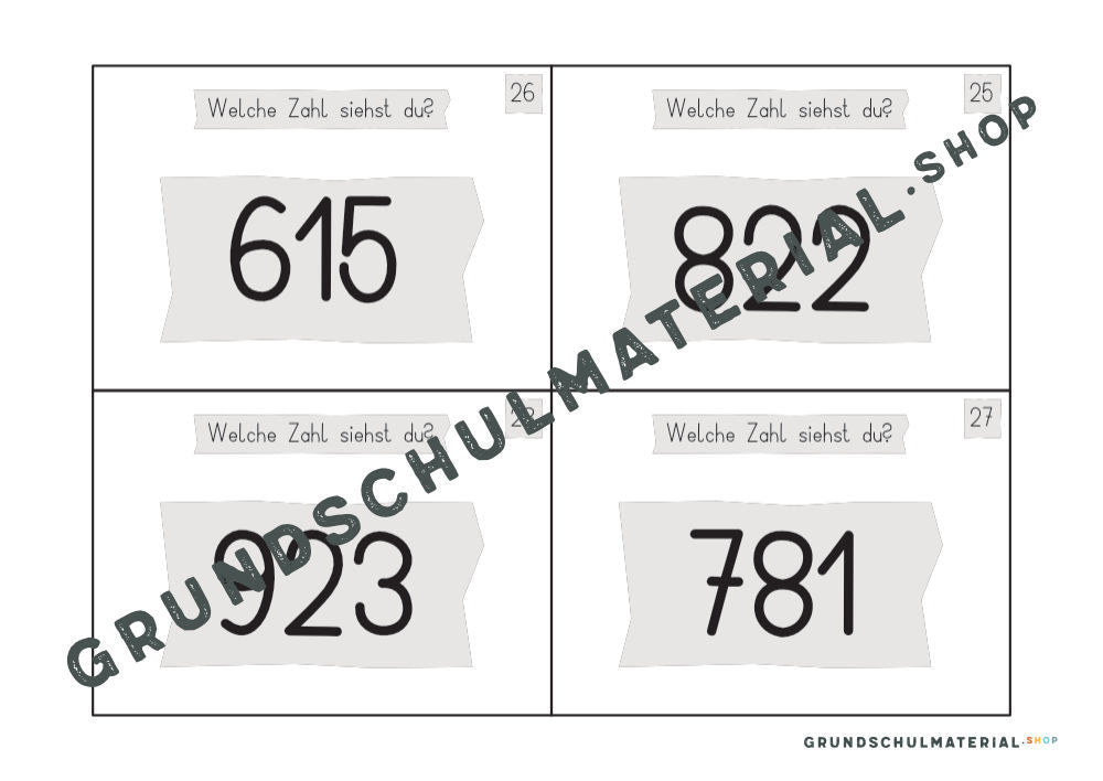Materialpaket "Einführung in den Zahlenraum 1000"