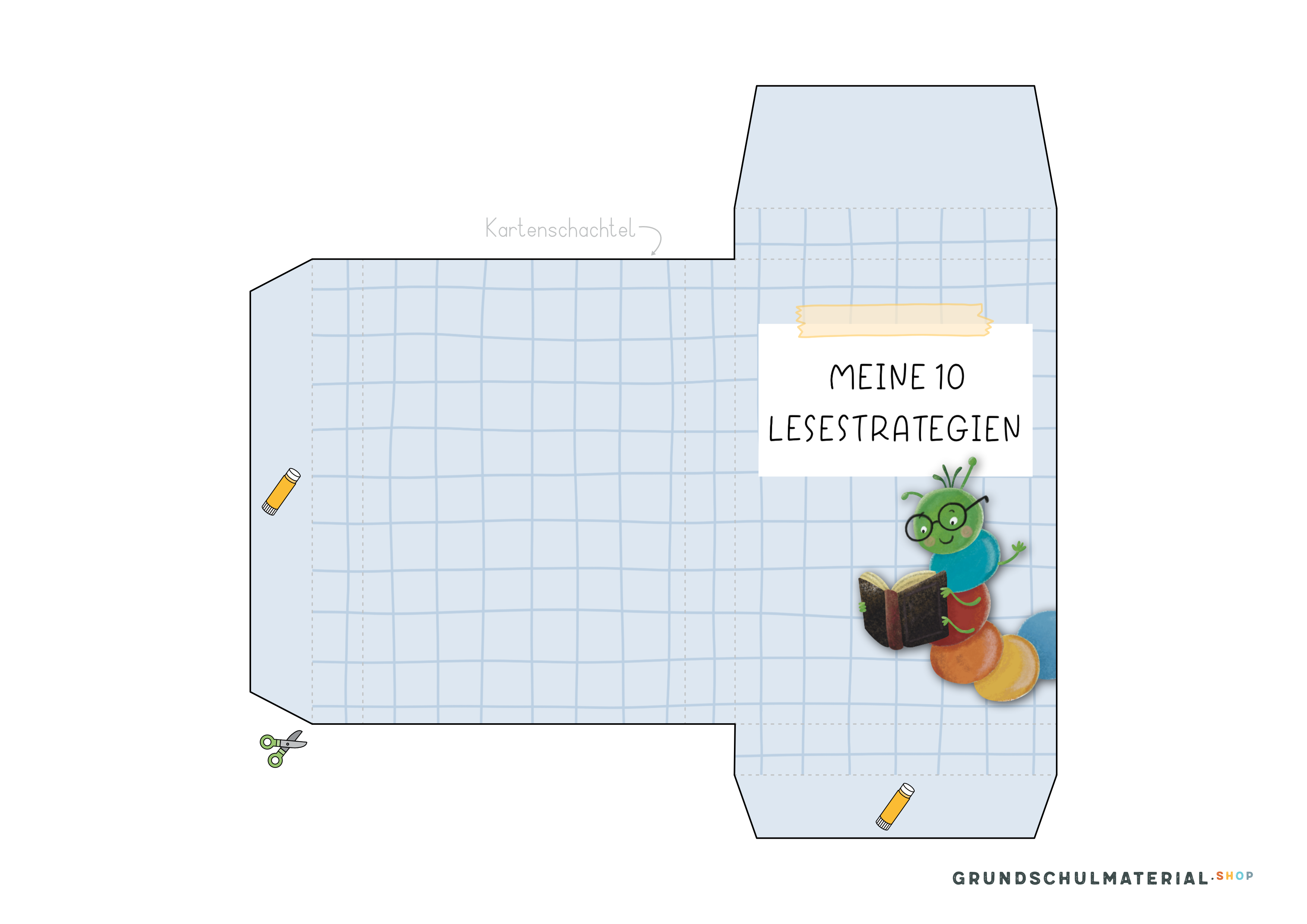 Handkarten "Meine 10 Lesestrategien"